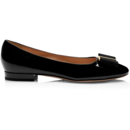TOM FORD LEATHER AND GROS GRAIN AUDREY BALLERINA FLAT
