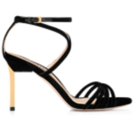 TOM FORD VELVET IDA SANDAL BLACK