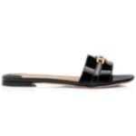 TOM FORD PATENT LEATHER WHITNEY SLIDE BLACK