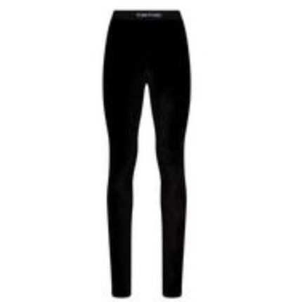 TOM FORD STRETCH VELVET SIGNATURE LEGGINGS
