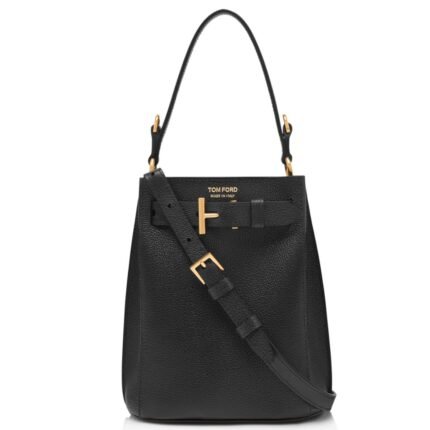 TOM FORD GRAIN LEATHER AUDREY MINI BUCKET BAG