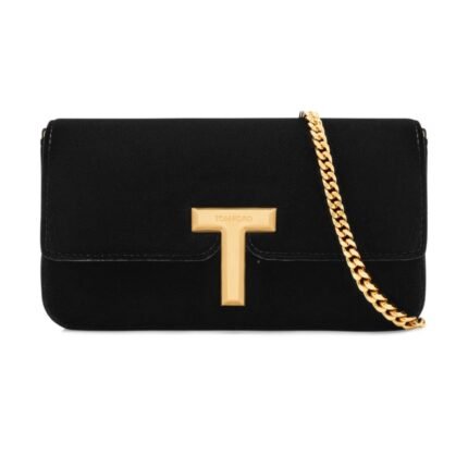 TOM FORD VELVET WALLIS MINI BAG BLACK