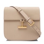 TOM FORD GRAIN LEATHER TARA MEDIUM CROSSBODY CHALK