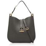 TOM FORD GRAIN LEATHER TARA LARGE CROSSBODY LIGHT BEIGE