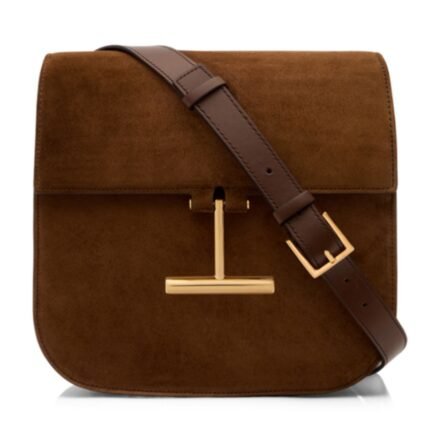 TOM FORD SUEDE AND LEATHER TARA MINI CROSSBODY