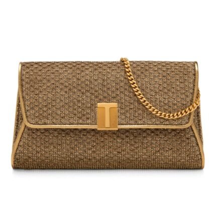 TOM FORD TEXTURED FABRIC NOBILE CLUTCH