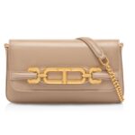 TOM FORD PALMELLATO EFFECT LEATHER MINI BAG BLACK