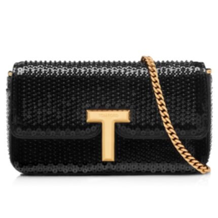 TOM FORD BEADED SEQUIN EMBROIDERY WALLIS MINI BAG