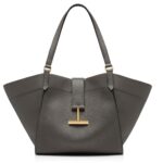 TOM FORD GRAIN LEATHER TARA MEDIUM TOTE LIGHT BEIGE