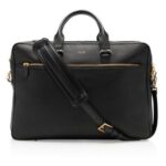 TOM FORD GRAIN LEATHER DOUBLE ZIP BRIEFCASE