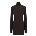 FENDI DARK PURPLE WOOL DRESS