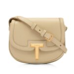 TOM FORD SMOOTH LEATHER WALLIS MINI BAG LIGHT BEIGE