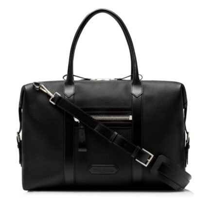 TOM FORD GRAIN LEATHER LEATHER BUCKLEY HOLDALL