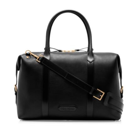 TOM FORD SMOOTH LEATHER SIDE BUCKLE HOLDALL