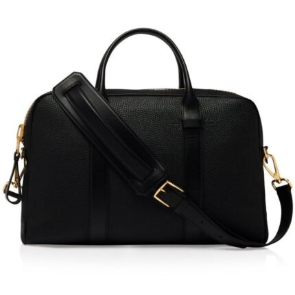 TOM FORD GRAIN LEATHER BUCKLEY BRIEFCASE