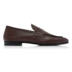 TOM FORD SUPPLE GRAIN SEAN TWISTED BAND LOAFER SEAL BROWN