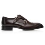 TOM FORD BURNISHED LEATHER ELKAN MONK STRAP