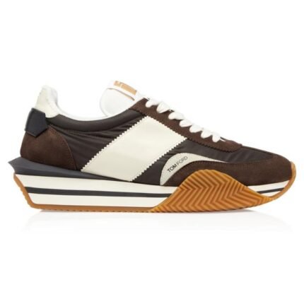 TOM FORD SUEDE TECHNICAL FABRIC JAMES SNEAKER MIDNIGHT BLUE