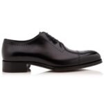 TOM FORD BURNISHED LEATHER EDGAR BROGUE LACE UP
