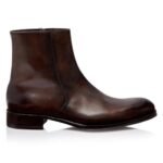 TOM FORD BURNISHED LEATHER EDGAR ZIP BOOT BRONZE