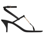 SAINT LAURENT CASSANDRA SANDALS IN SMOOTH LEATHER
