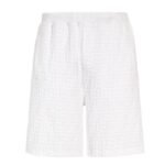 FENDI BERMUDAS WHITE FF TERRY SHORTS