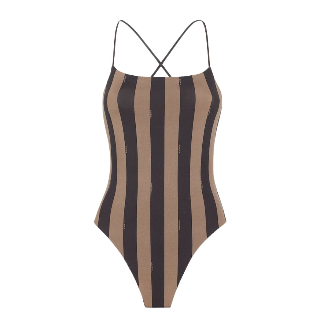 1 FENDI SWIMSUIT BEIGE LYCRA REVERSIBLE