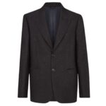 FENDI JACKET BLACK WOOL BLAZER WITH SEQUINS