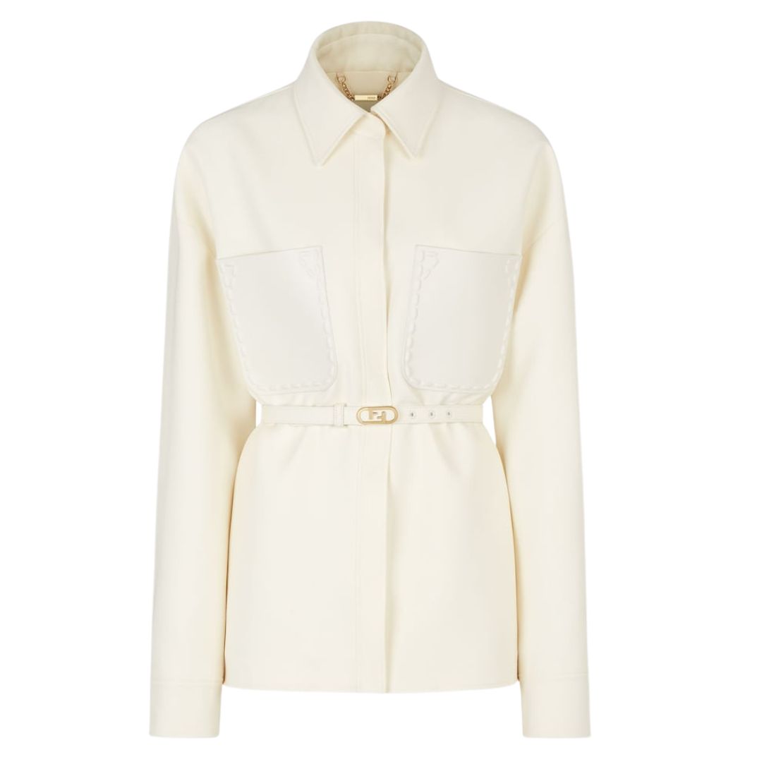 1 FENDI WOOL AND SILK GO-TO JACKET