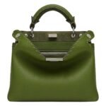 FENDI SELLERIA PEEKABOO SOFT SMALL BAG WITH 476 HAND-SEWN STITCHES