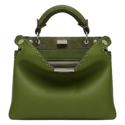 FENDI SELLERIA PEEKABOO SOFT SMALL BAG WITH 476 HAND-SEWN STITCHES