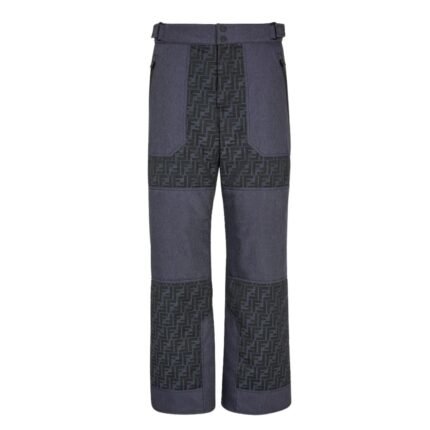 FENDI SKI PANTS BLUE FF JACQUARD PANTS
