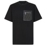 FENDI BLACK JERSEY T-SHIRT