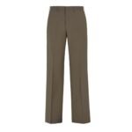 FENDI GREEN WOOL PANTS