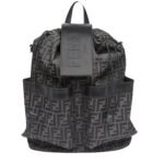 FENDI FF JACQUARD STRIKE MEDIUM FABRIC BACKPACK