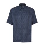 FENDI BLOUSON BLUE FF JACQUARD GO TO JACKET