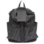 FENDI STRIKE LARGE FF JACQUARD FABRIC BACKPACK