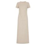 FENDI DRESS CHAMPAGNE COLORED SILK