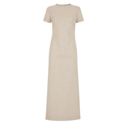 FENDI DRESS CHAMPAGNE COLORED SILK