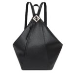 FENDI ROMA MELON LARGE BLACK LEATHER BACKPACK