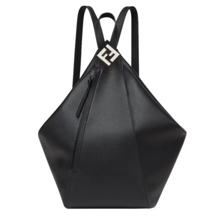 FENDI ROMA MELON LARGE BLACK LEATHER BACKPACK