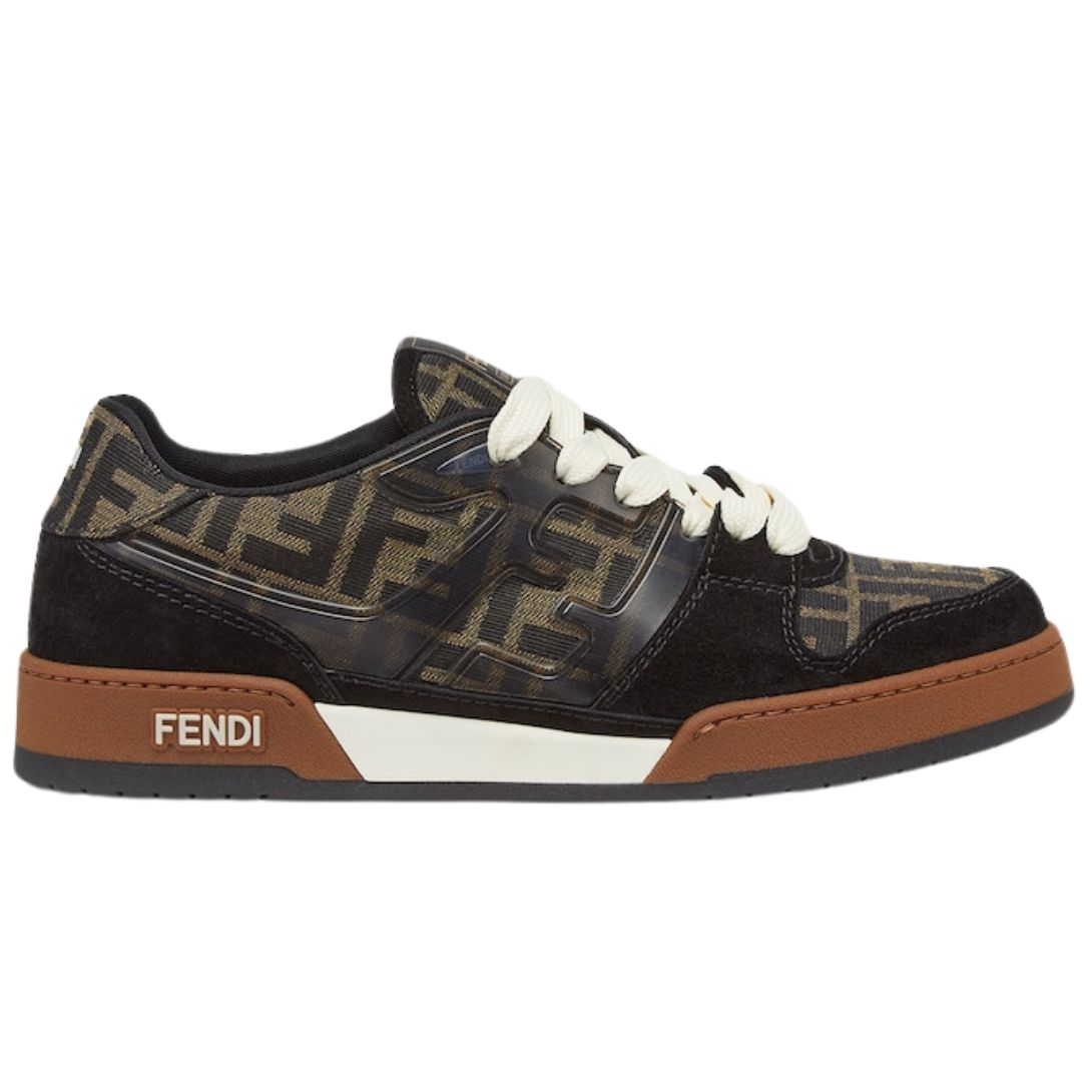 1 FENDI MATCH SNEAKERS FF JACQUARD AND LOW-TOPS
