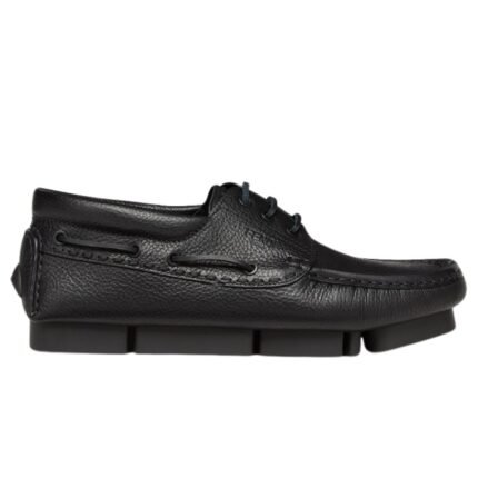 FENDI DECK BROWN LEATHER LACE UP