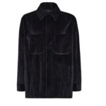 FENDI NAVY BLUE MINK BLOUSON