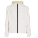 FENDI BLOUSON WHITE NYLON JACKET