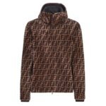 FENDI BLOUSON MULTICOLOR SHEARLING JACKET