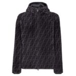 FENDI BLOUSON MULTICOLOR SHEARLING JACKET