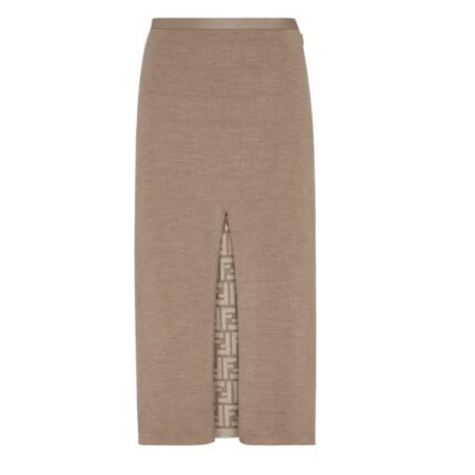 FENDI GRAY WOOL SKIRT (Copy)