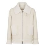 FENDI WHITE SHEARLING JACKET