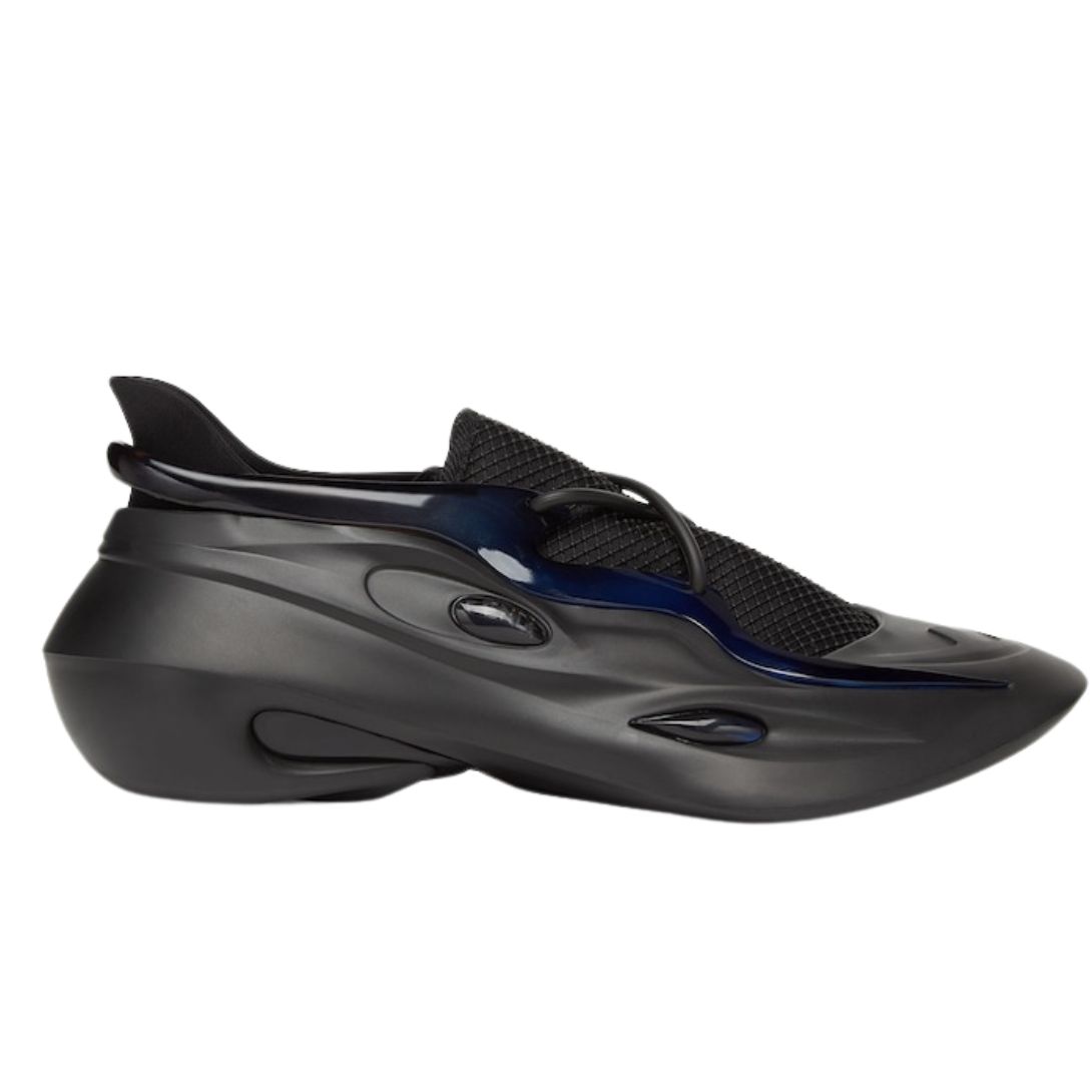 1 FENDI MAD SNEAKERS BLACK LYCRA RUNNING SHOE